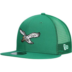 Philadelphia Eagles New Era Throwback Main Trucker 9FIFTY Snapback Hat