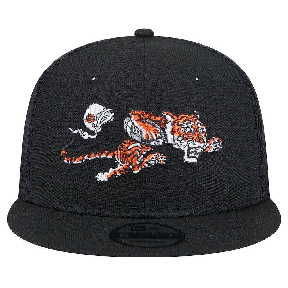 Cincinnati Bengals New Era Throwback Main Trucker 9FIFTY Snapback Hat