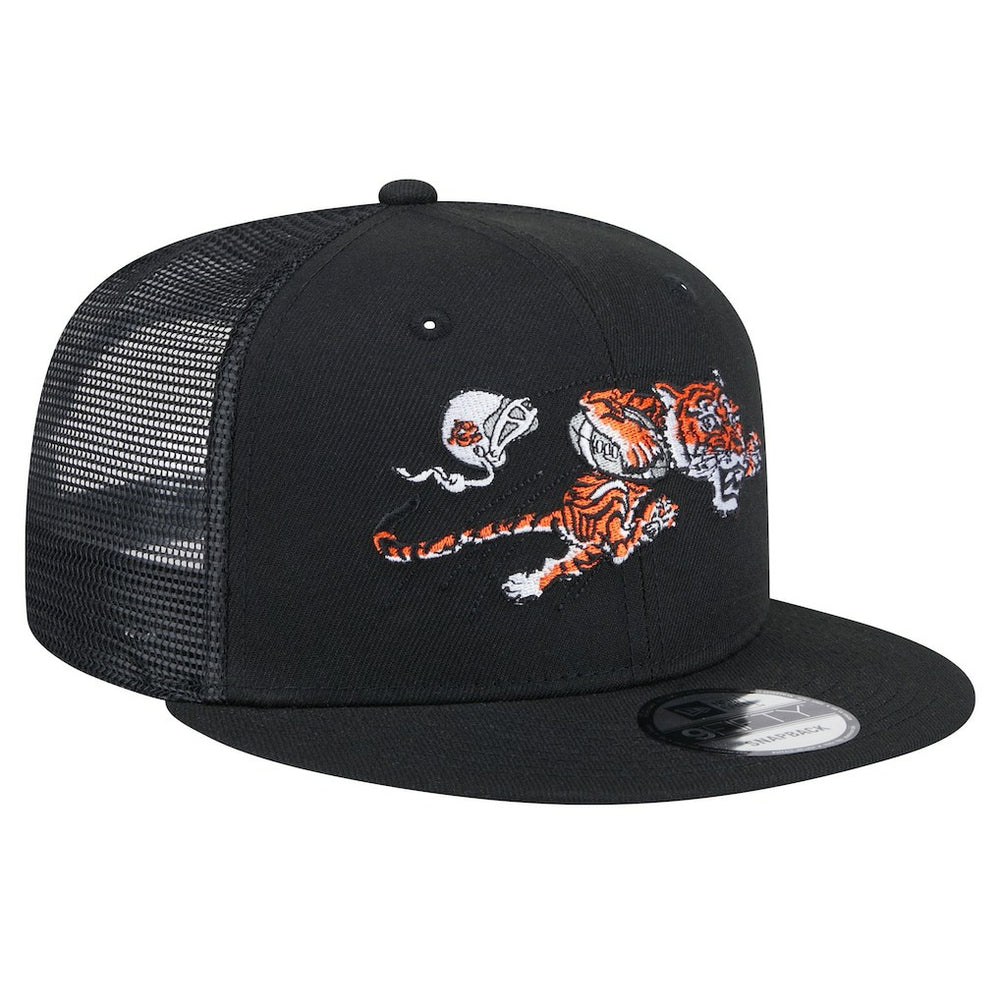 Cincinnati Bengals New Era Throwback Main Trucker 9FIFTY Snapback Hat