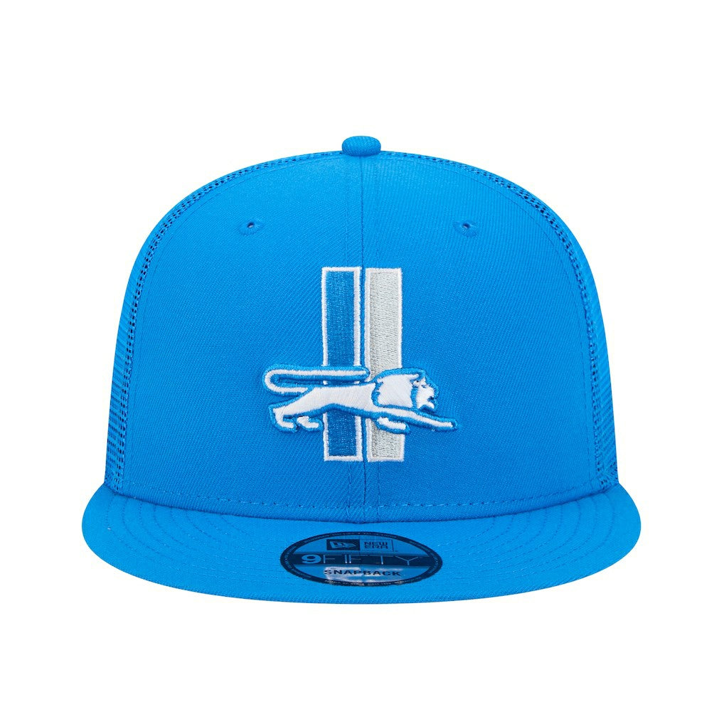 Detroit Lions New Era Throwback Main Trucker 9FIFTY Snapback Hat