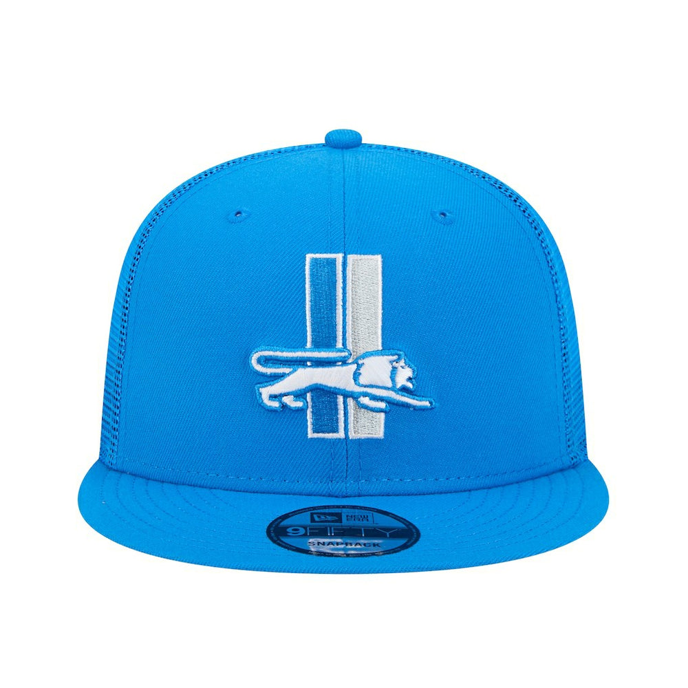 Detroit Lions New Era Throwback Main Trucker 9FIFTY Snapback Hat