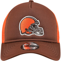 Cleveland Browns New Era Youth A-Frame 9FORTY Trucker Adjustable Hat