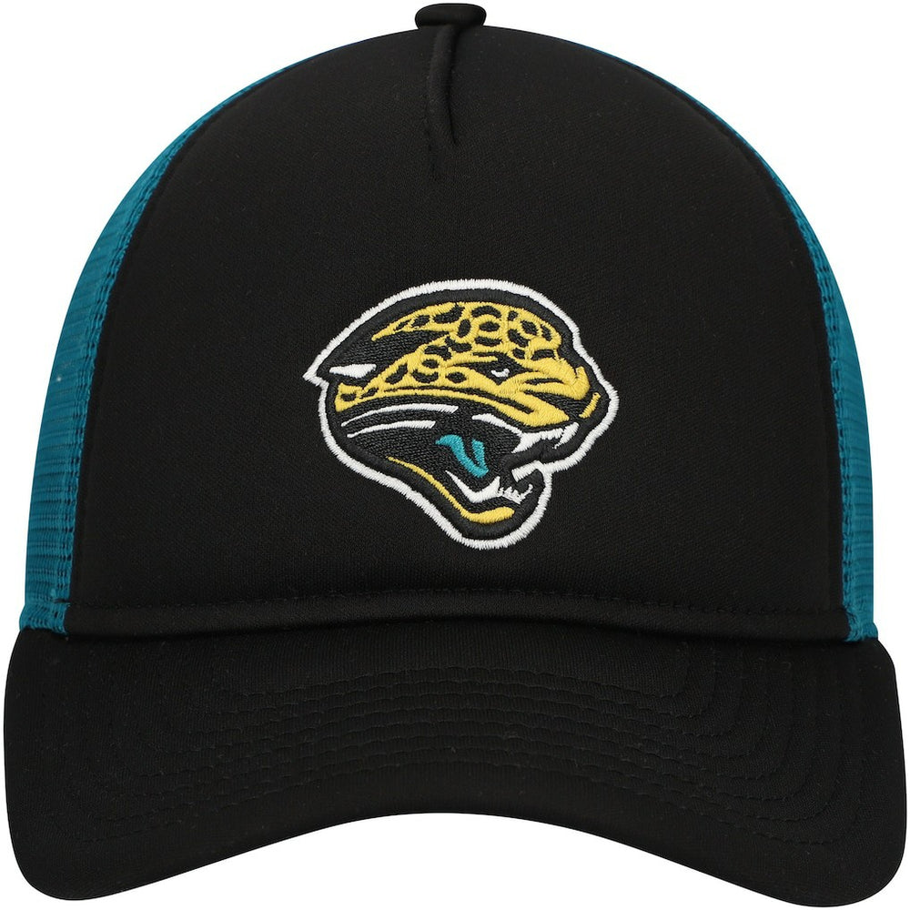 Jacksonville Jaguars New Era Youth A-Frame 9FORTY Trucker Adjustable Hat