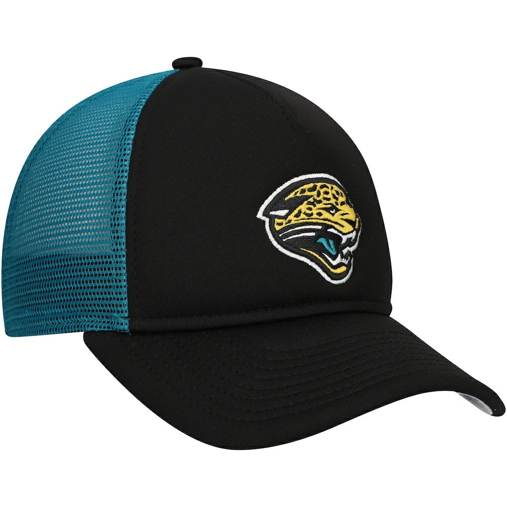 Jacksonville Jaguars New Era Youth A-Frame 9FORTY Trucker Adjustable Hat