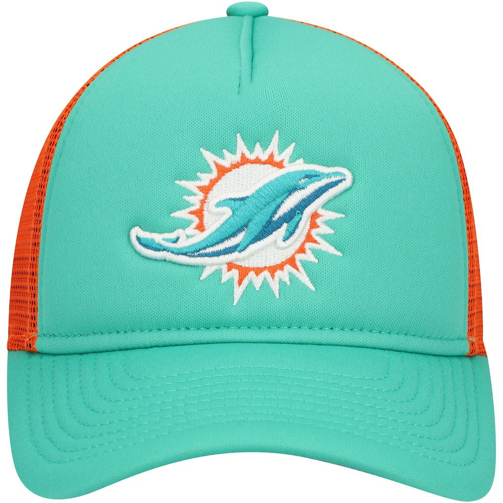 Miami Dolphins New Era Youth A-Frame 9FORTY Trucker Adjustable Hat
