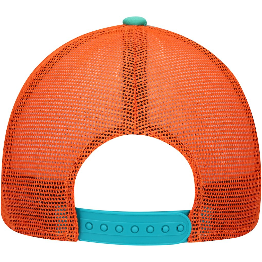 Miami Dolphins New Era Youth A-Frame 9FORTY Trucker Adjustable Hat