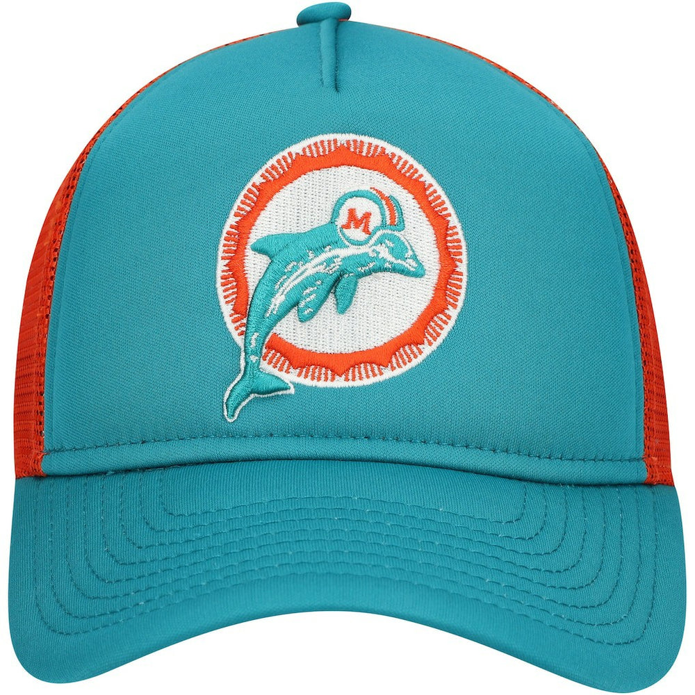 Miami Dolphins New Era Youth A-Frame 9FORTY Trucker Adjustable Hat