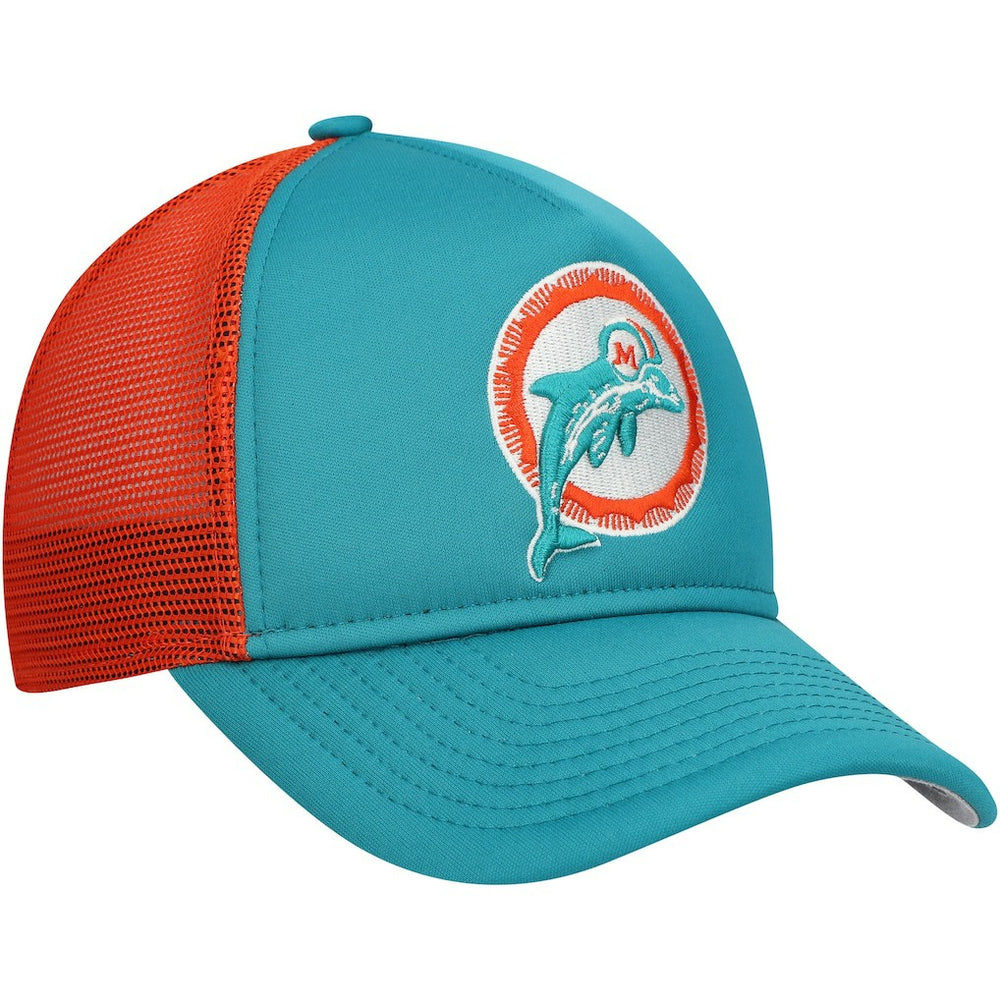 Miami Dolphins New Era Youth A-Frame 9FORTY Trucker Adjustable Hat