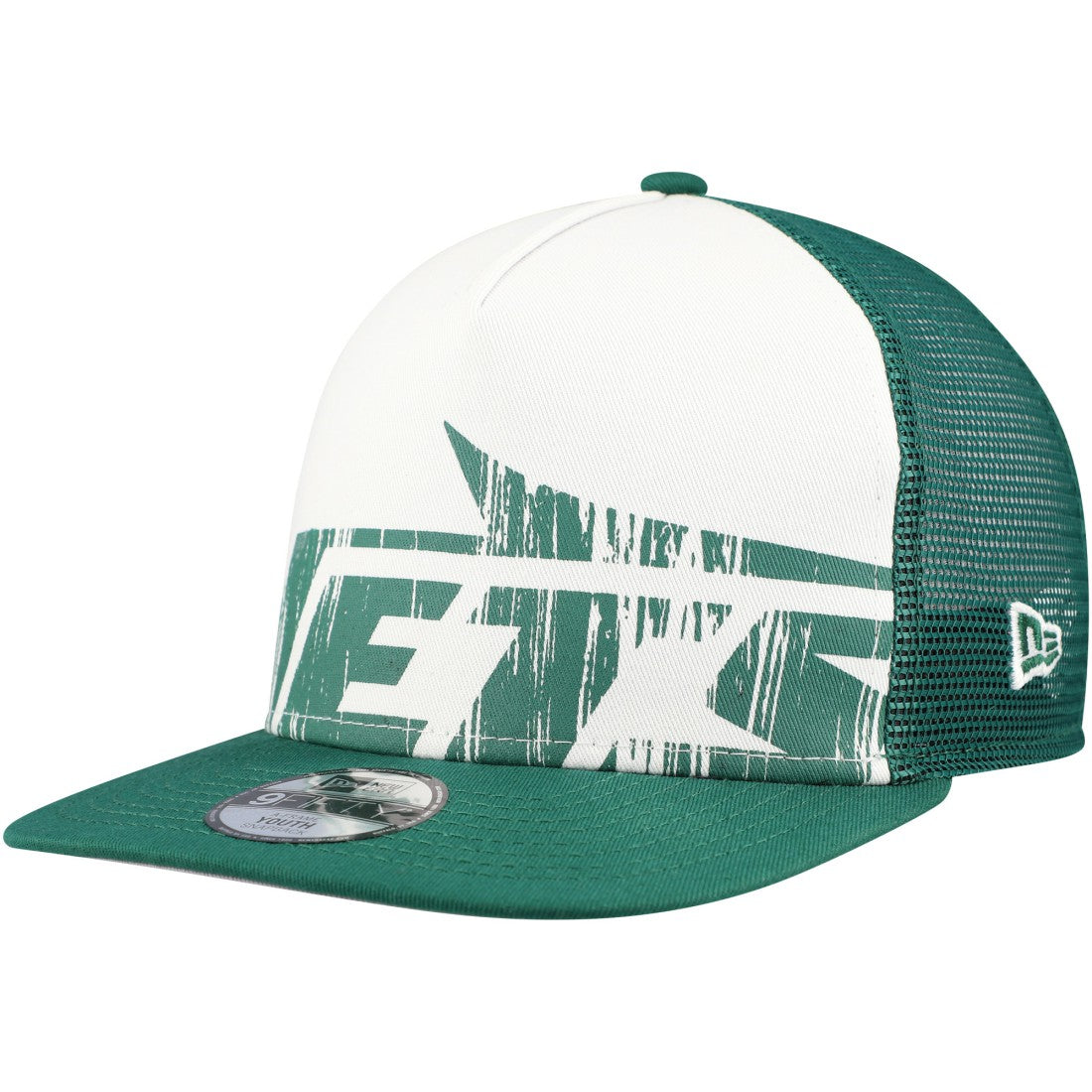 New York Jets New Era Youth Distressed 9FIFTY A-Frame Snapback Hat