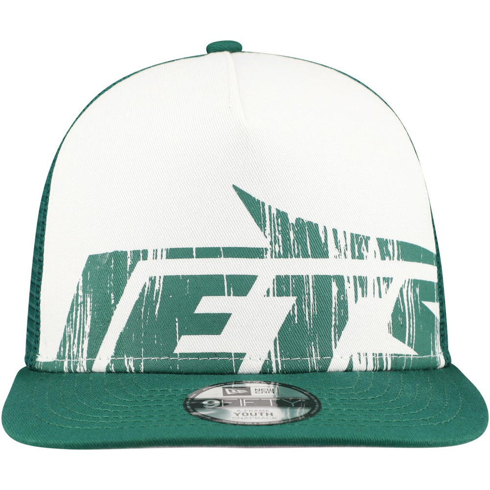 New York Jets New Era Youth Distressed 9FIFTY A-Frame Snapback Hat