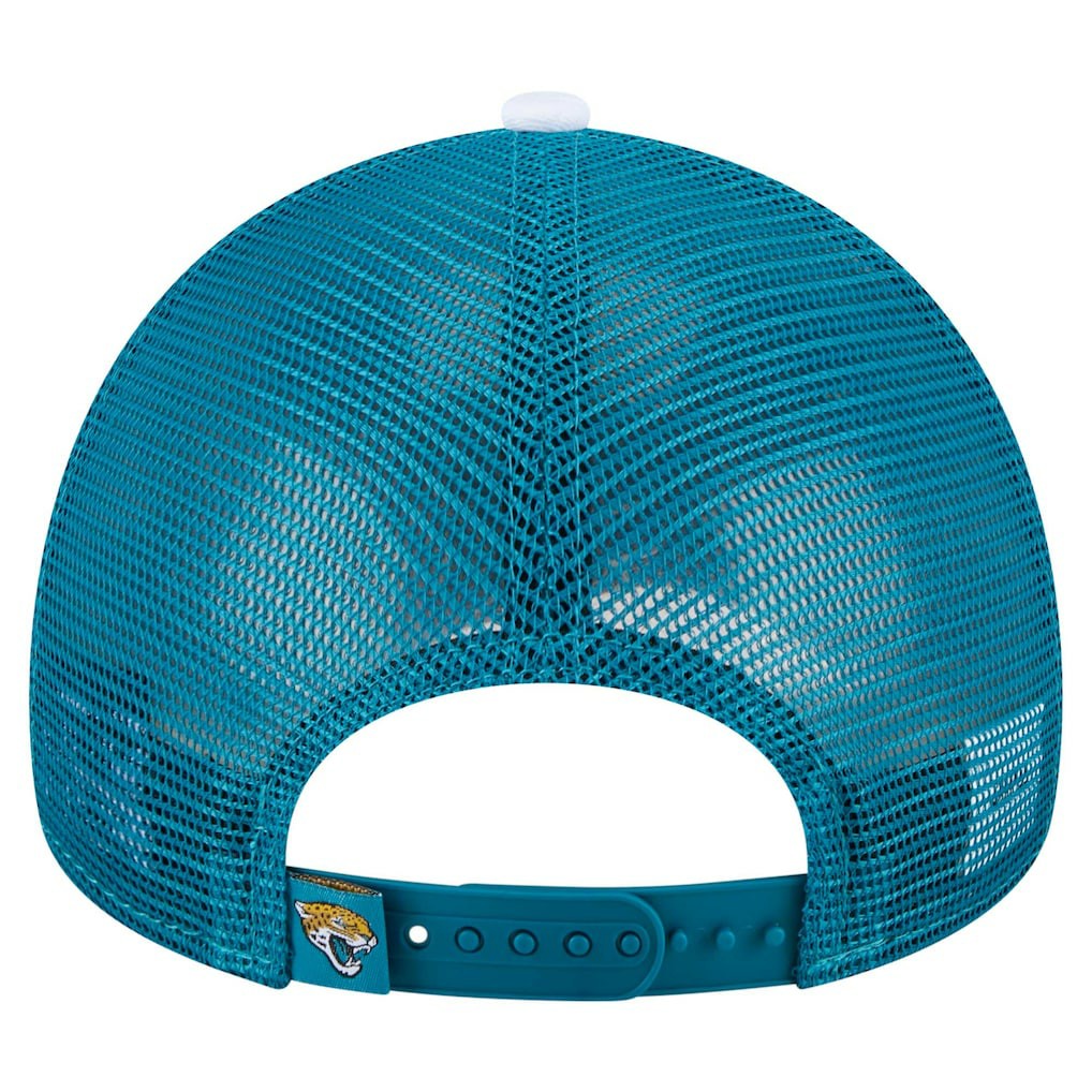 Jacksonville Jaguars New Era Youth Sport Night Color Block 9FORTY A-Frame Trucker Adjustable Hat