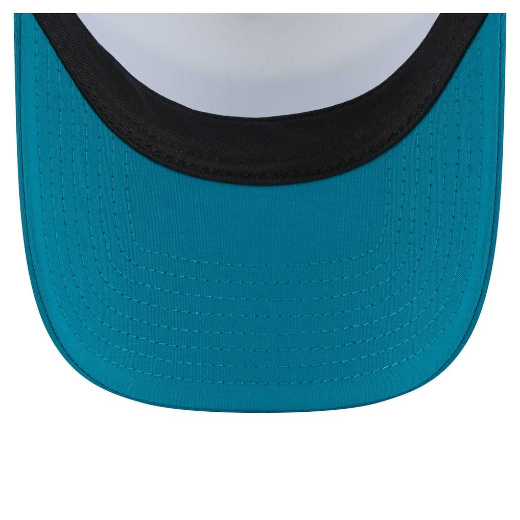 Jacksonville Jaguars New Era Youth Sport Night Color Block 9FORTY A-Frame Trucker Adjustable Hat