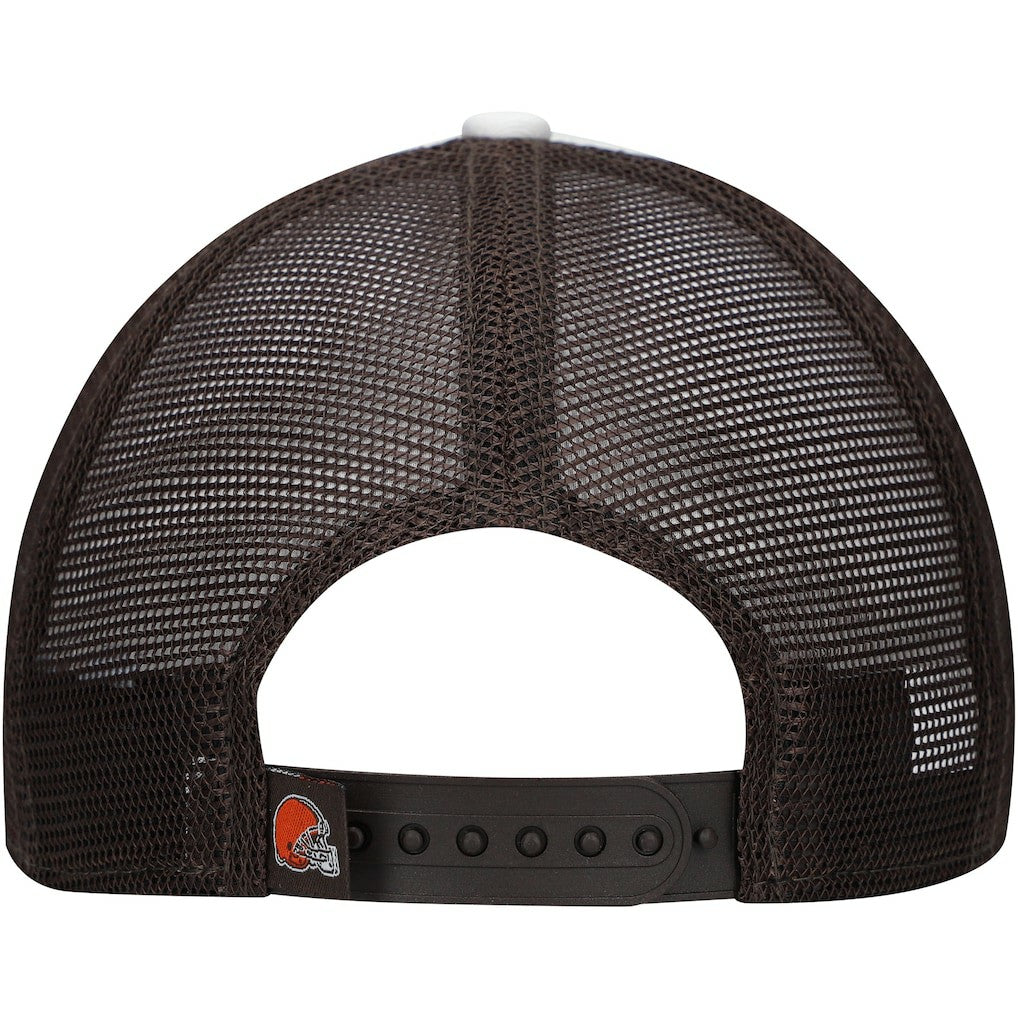 Cleveland Browns New Era Youth Sport Night Color Block 9FORTY A-Frame Trucker Adjustable Hat