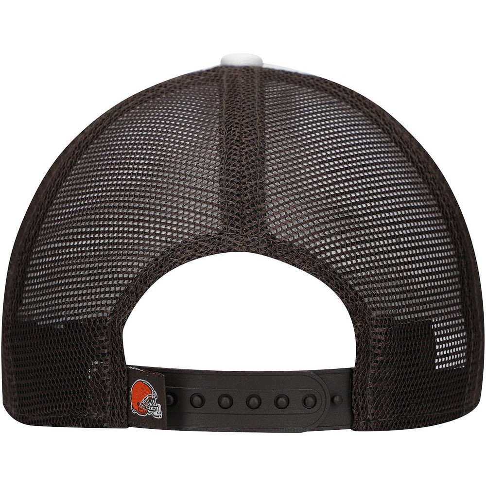 Cleveland Browns New Era Youth Sport Night Color Block 9FORTY A-Frame Trucker Adjustable Hat