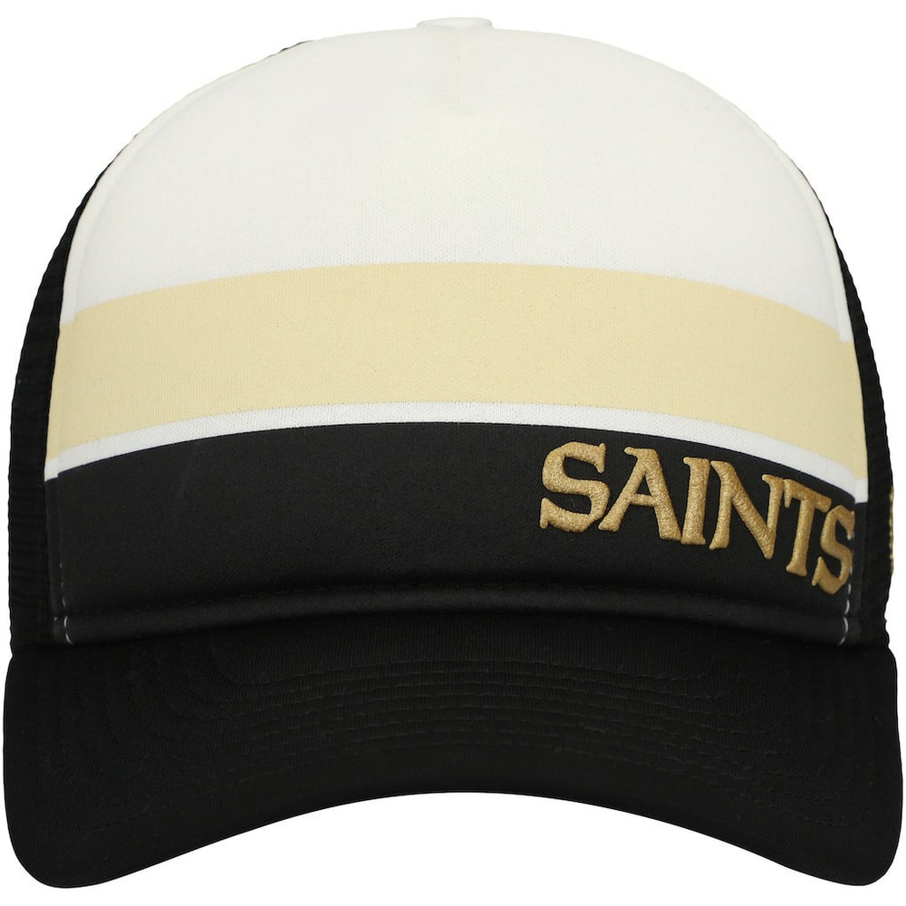 New Orleans Saints New Era Youth Sport Night Color Block 9FORTY A-Frame Trucker Adjustable Hat