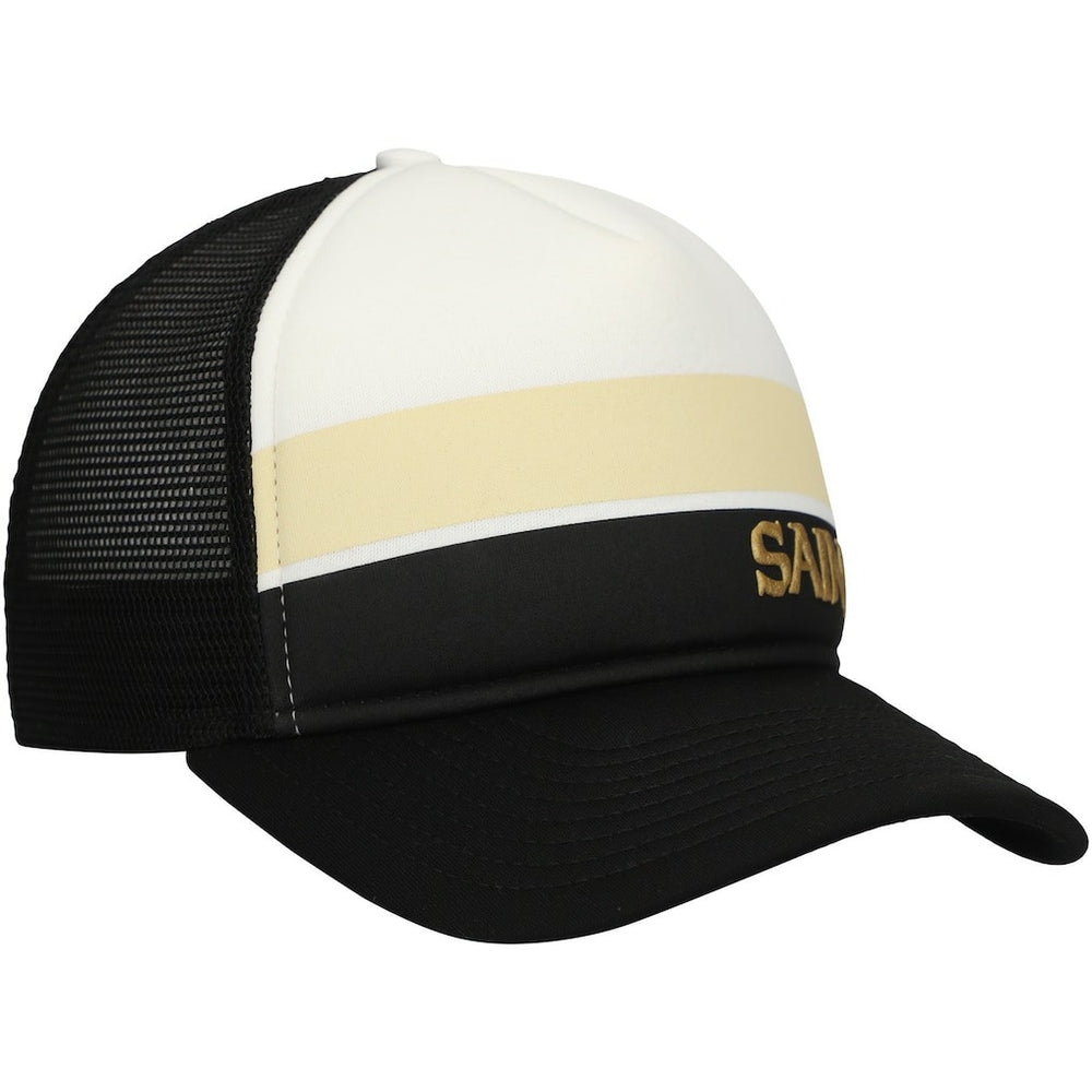 New Orleans Saints New Era Youth Sport Night Color Block 9FORTY A-Frame Trucker Adjustable Hat