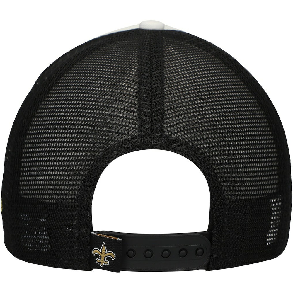 New Orleans Saints New Era Youth Sport Night Color Block 9FORTY A-Frame Trucker Adjustable Hat