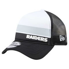 Las Vegas Raiders New Era Youth Sport Night Color Block 9FORTY A-Frame Trucker Adjustable Hat