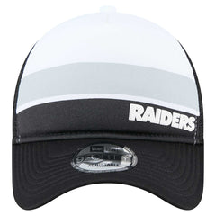 Las Vegas Raiders New Era Youth Sport Night Color Block 9FORTY A-Frame Trucker Adjustable Hat