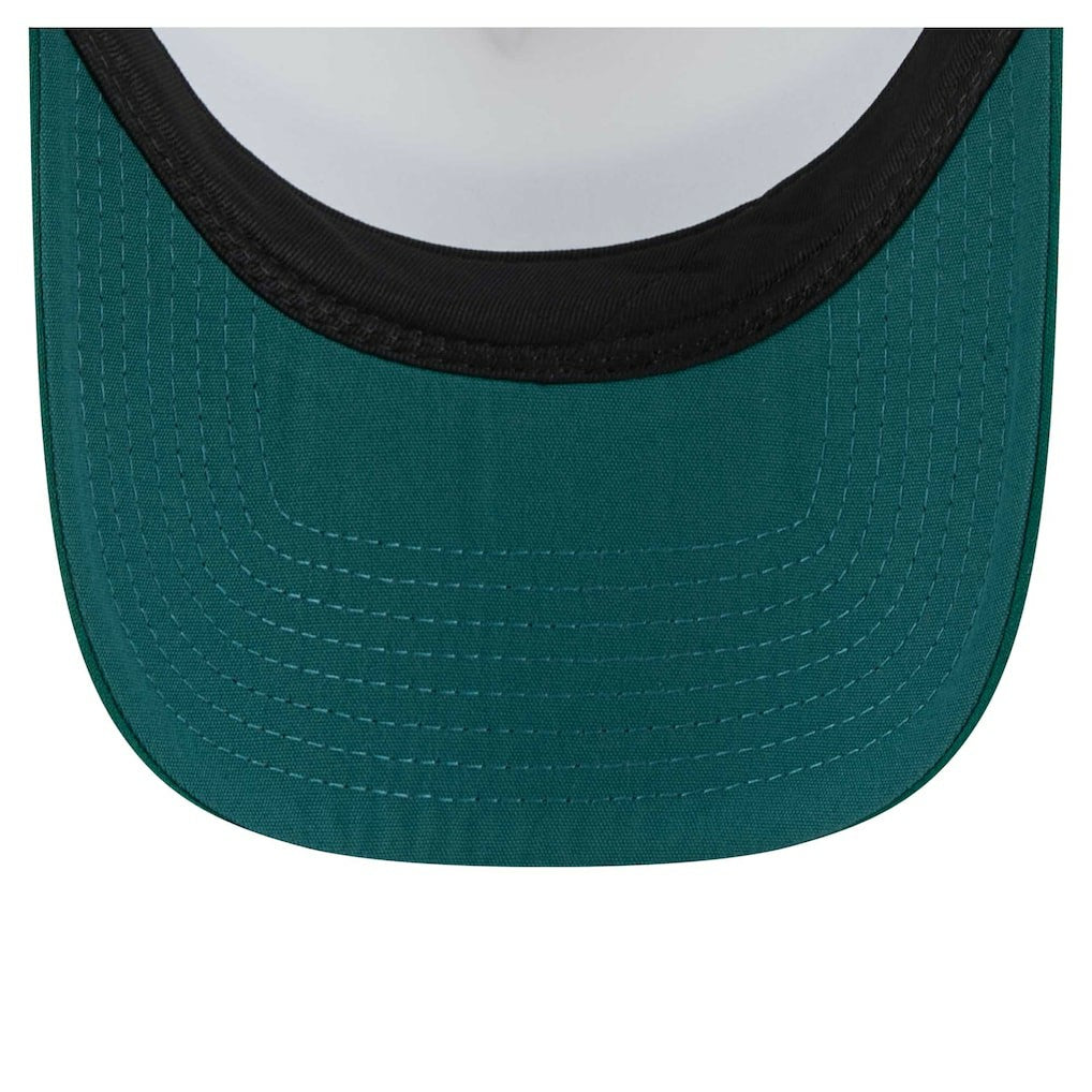 Philadelphia Eagles New Era Youth Sport Night Color Block 9FORTY A-Frame Trucker Adjustable Hat