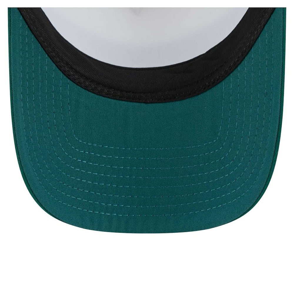 Philadelphia Eagles New Era Youth Sport Night Color Block 9FORTY A-Frame Trucker Adjustable Hat