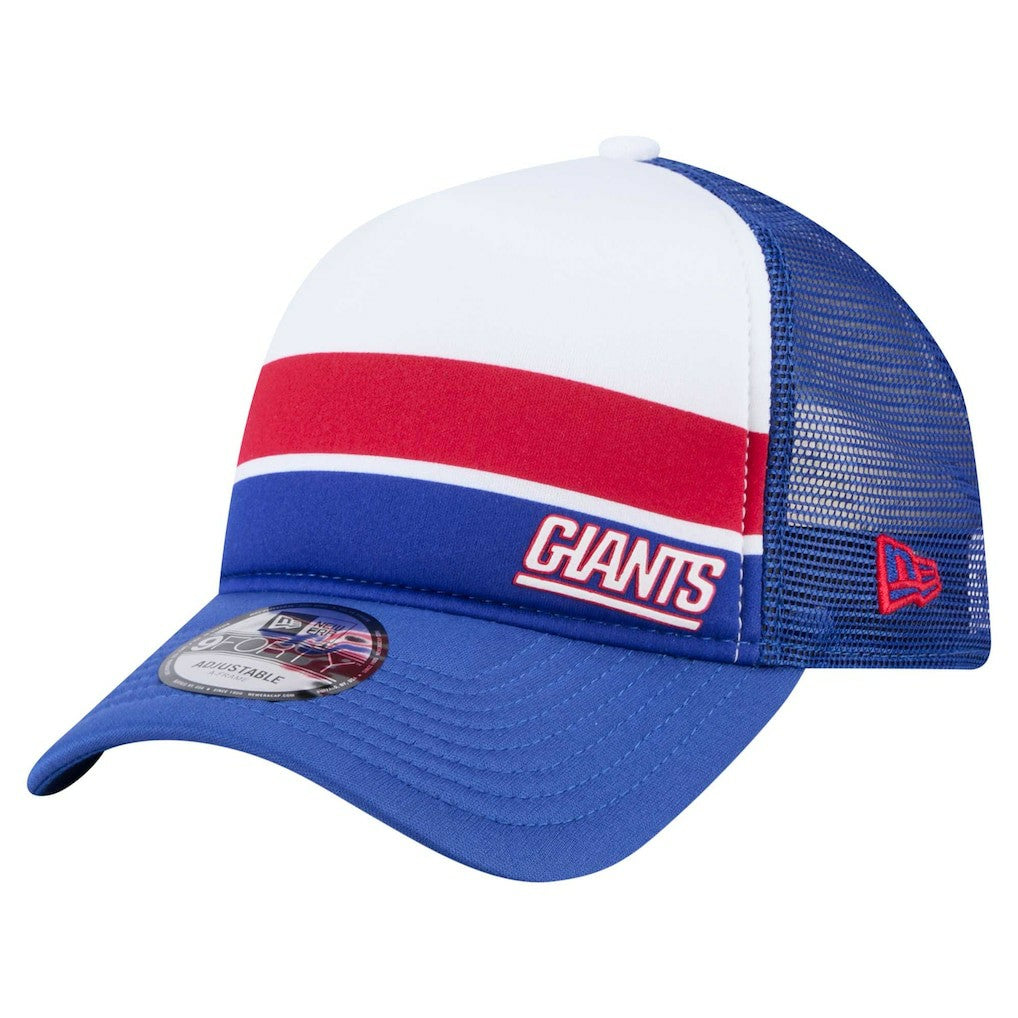 New York Giants New Era Youth Sport Night Color Block 9FORTY A-Frame Trucker Adjustable Hat