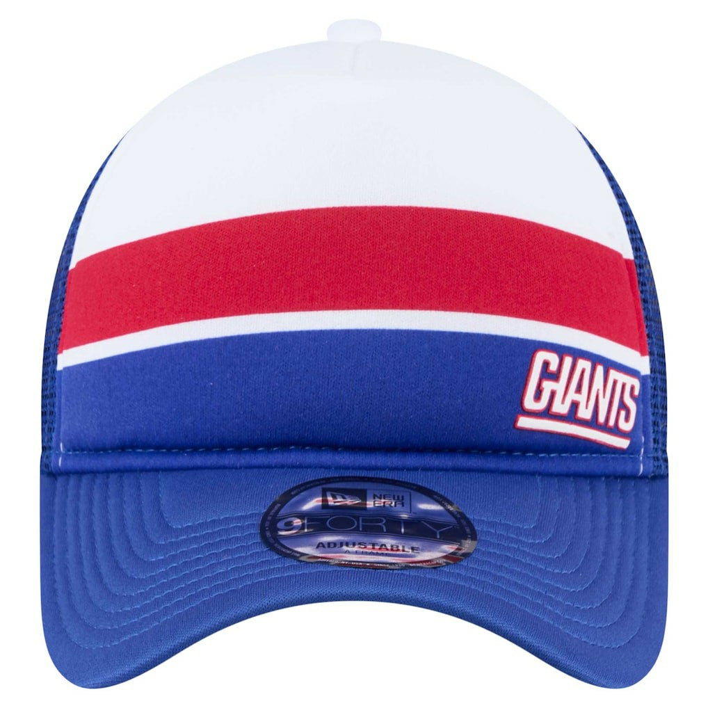 New York Giants New Era Youth Sport Night Color Block 9FORTY A-Frame Trucker Adjustable Hat