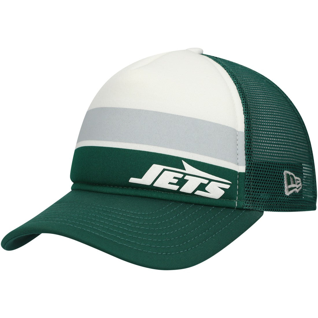 New York Jets New Era Youth Sport Night Color Block 9FORTY A-Frame Trucker Adjustable Hat