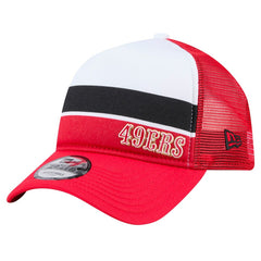 San Francisco 49ers New Era Youth Sport Night Color Block 9FORTY A-Frame Trucker Adjustable Hat