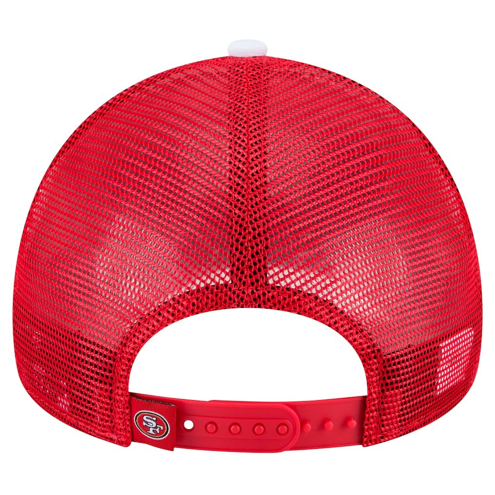 San Francisco 49ers New Era Youth Sport Night Color Block 9FORTY A-Frame Trucker Adjustable Hat