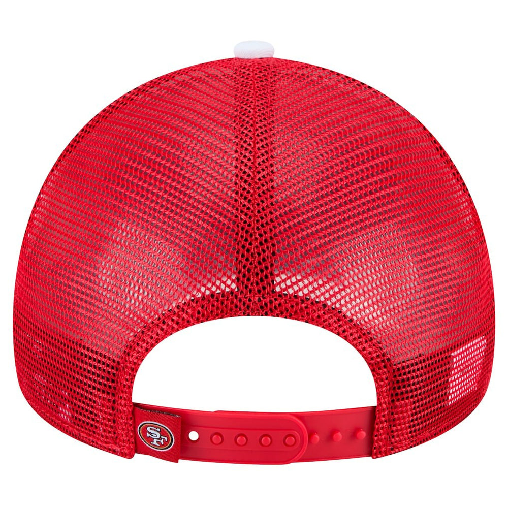 San Francisco 49ers New Era Youth Sport Night Color Block 9FORTY A-Frame Trucker Adjustable Hat