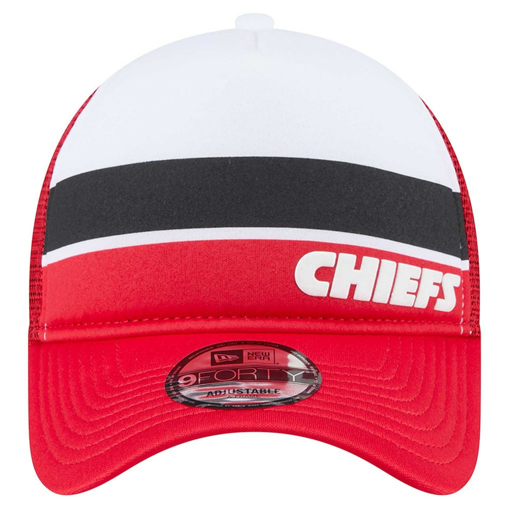 Kansas City Chiefs New Era Preschool Sport Night Color Block 9FORTY A-Frame Trucker Adjustable Hat