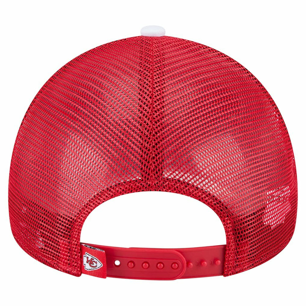 Kansas City Chiefs New Era Preschool Sport Night Color Block 9FORTY A-Frame Trucker Adjustable Hat