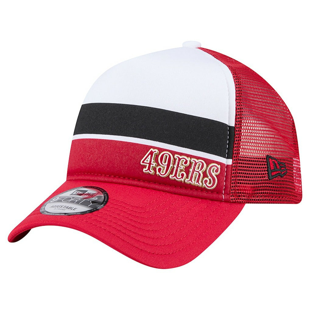 San Francisco 49ers New Era Preschool Sport Night Color Block 9FORTY A-Frame Trucker Adjustable Hat