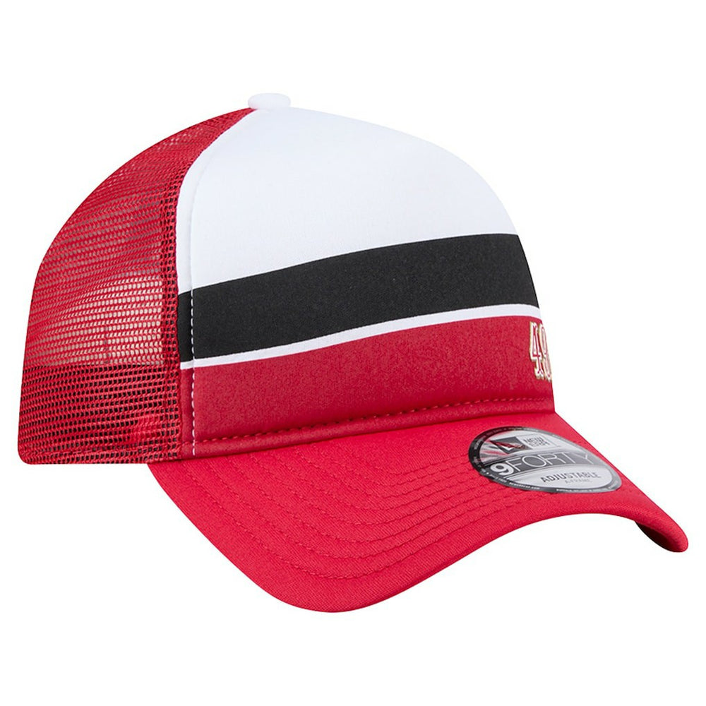 San Francisco 49ers New Era Preschool Sport Night Color Block 9FORTY A-Frame Trucker Adjustable Hat