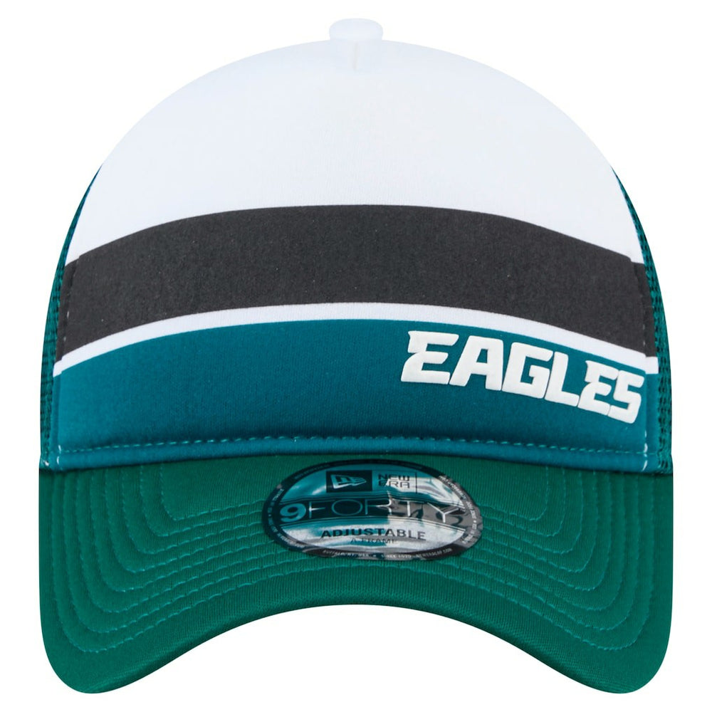 Philadelphia Eagles New Era Preschool Sport Night Color Block 9FORTY A-Frame Trucker Adjustable Hat