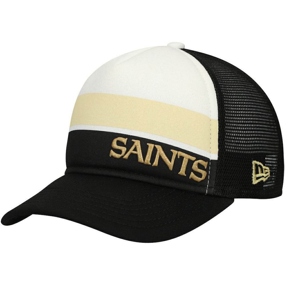 New Orleans Saints New Era Preschool Sport Night Color Block 9FORTY A-Frame Trucker Adjustable Hat