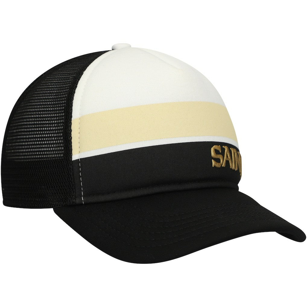 New Orleans Saints New Era Preschool Sport Night Color Block 9FORTY A-Frame Trucker Adjustable Hat