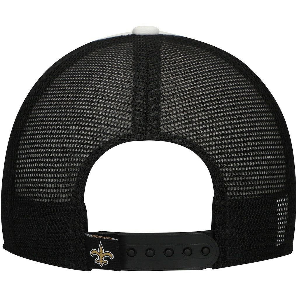 New Orleans Saints New Era Preschool Sport Night Color Block 9FORTY A-Frame Trucker Adjustable Hat