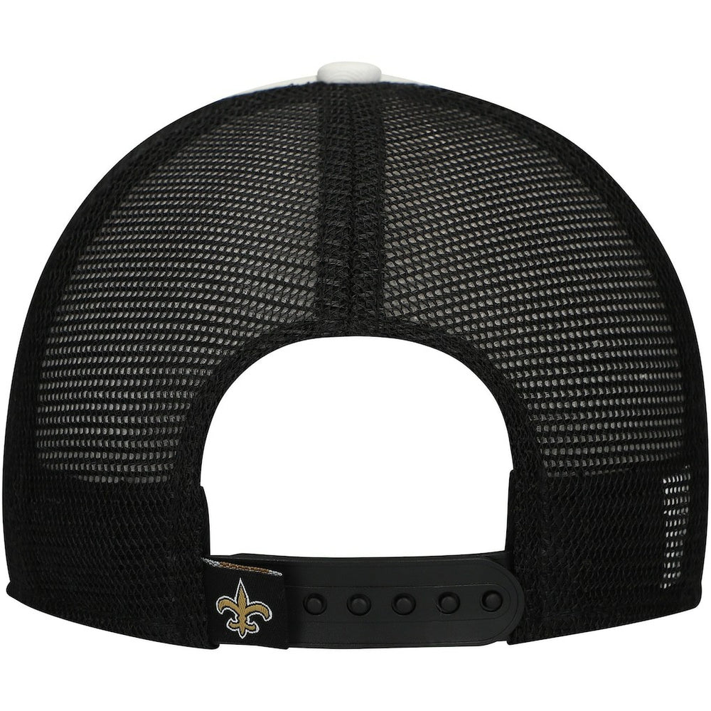 New Orleans Saints New Era Preschool Sport Night Color Block 9FORTY A-Frame Trucker Adjustable Hat