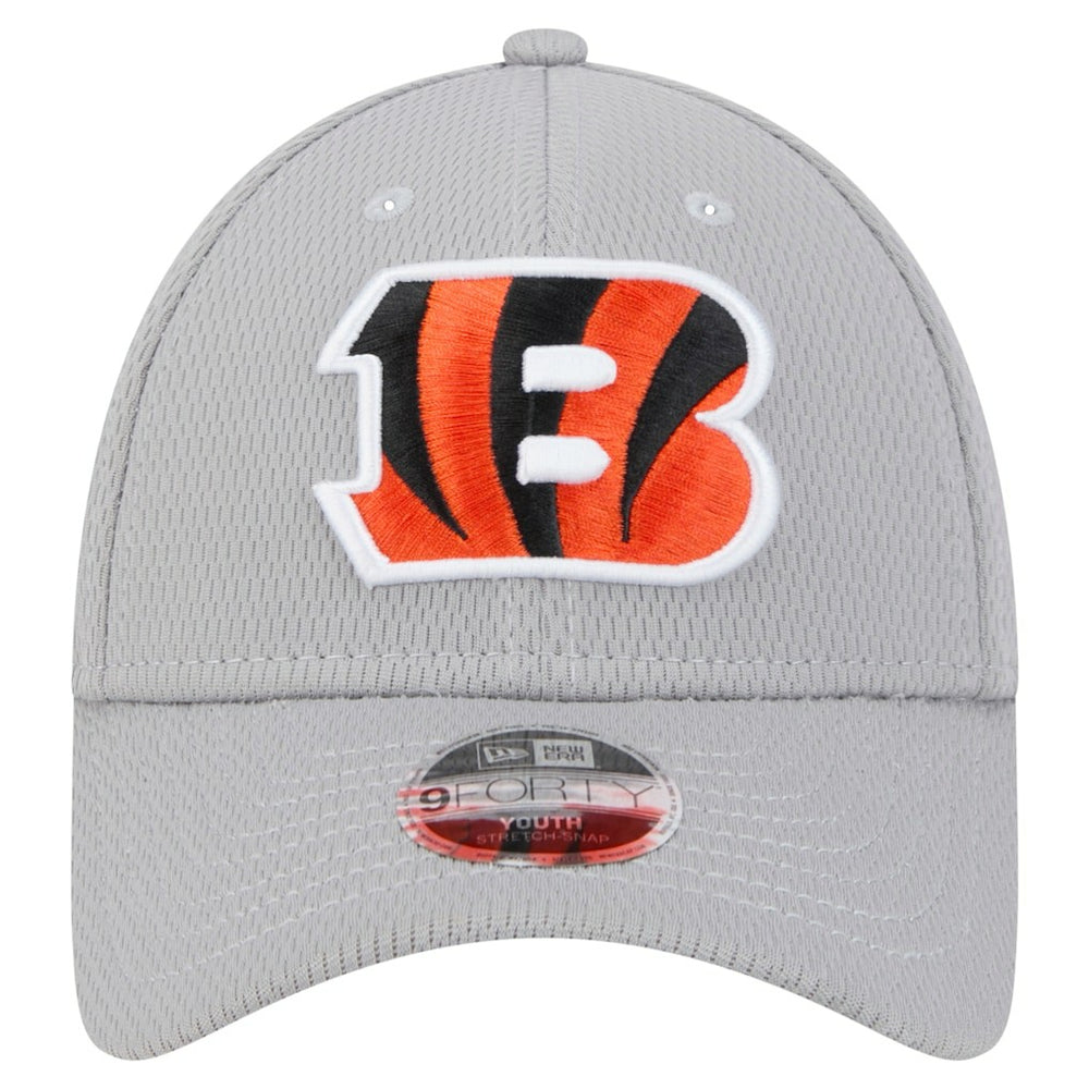 Cincinnati Bengals New Era Youth Main 9FORTY Adjustable Hat