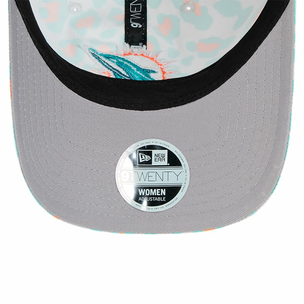 Miami Dolphins New Era Preschool Active Leopard 9TWENTY Adjustable Hat