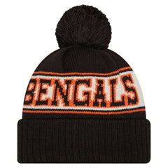 Cincinnati Bengals New Era Youth  Retro Cuffed Knit Hat with Pom