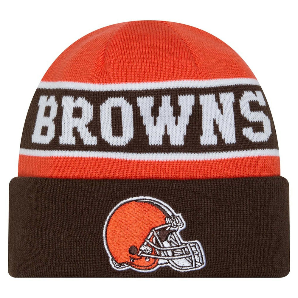 Cleveland Browns New Era Youth Active Reversible Cuffed Knit Hat
