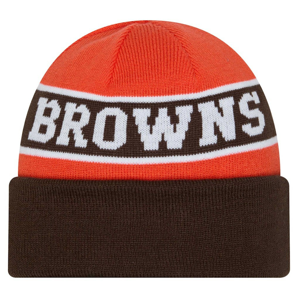 Cleveland Browns New Era Youth Active Reversible Cuffed Knit Hat