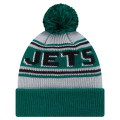 New York Jets New Era Youth Main Cuffed Knit Hat with Pom