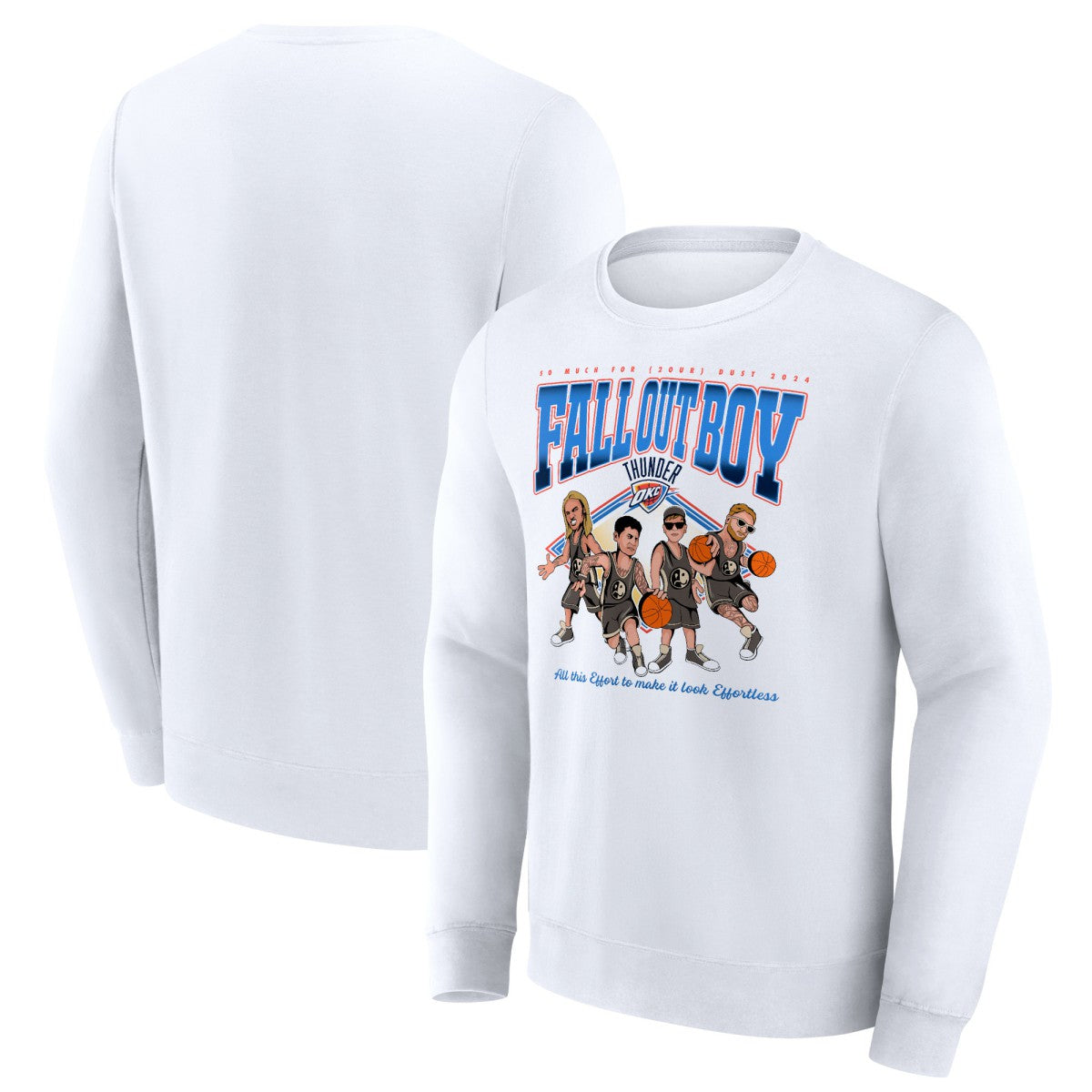 Fall Out Boy x Oklahoma City Thunder So Much For (2our) Dust Fleece Pullover Sweatshirt On Sale