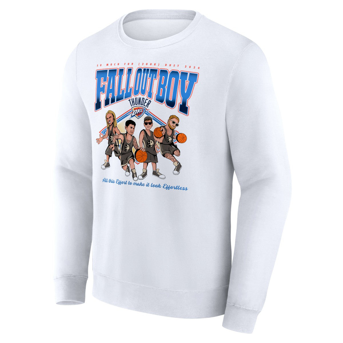 Fall Out Boy x Oklahoma City Thunder So Much For (2our) Dust Fleece Pullover Sweatshirt On Sale