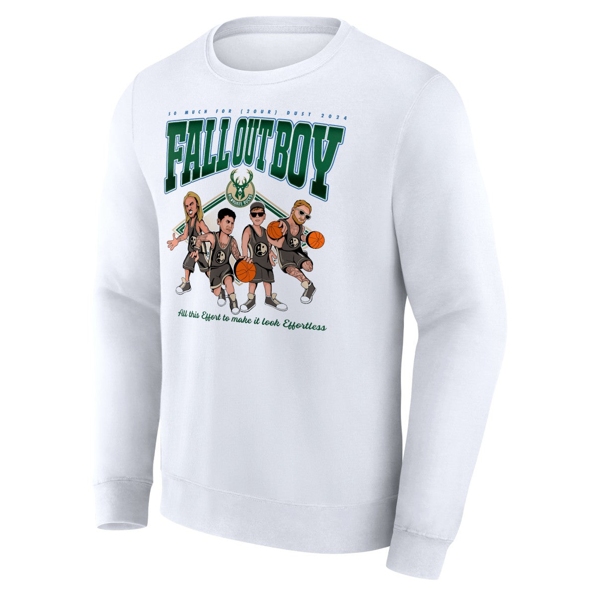 Fall Out Boy x Milwaukee Bucks So Much For (2our) Dust Fleece Pullover Sweatshirt Discount