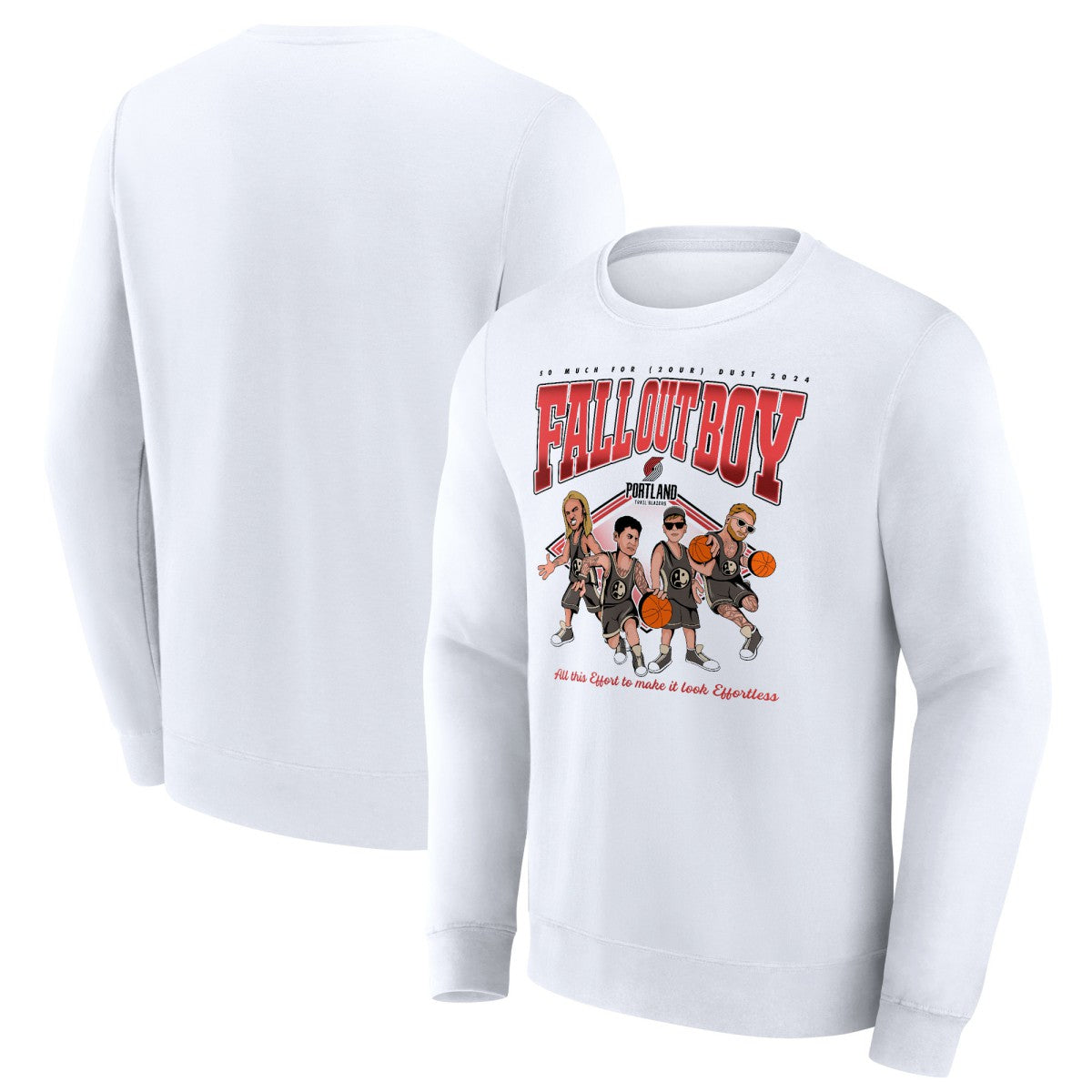 Fall Out Boy x Portland Trail Blazers So Much For (2our) Dust Fleece Pullover Sweatshirt Online